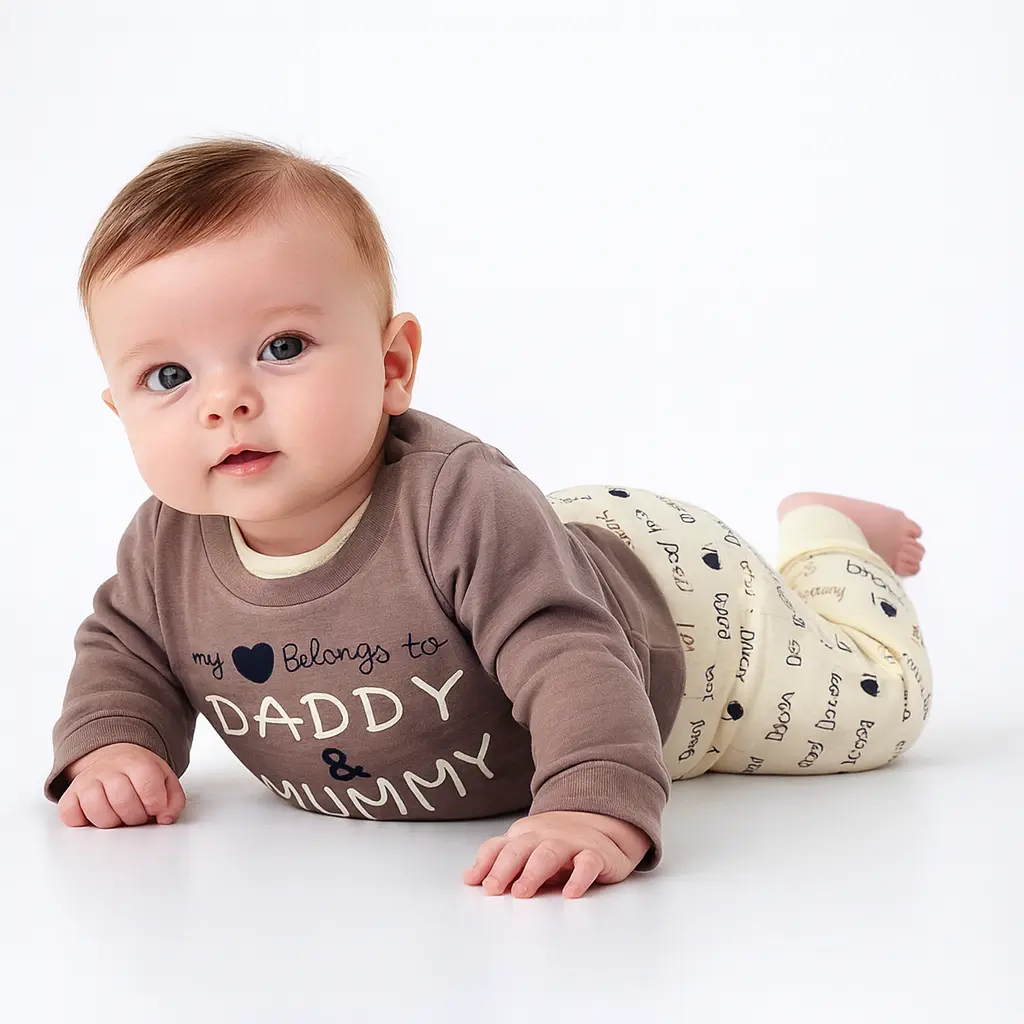 “Daddy & Mummy Love Baby Outfit Set”