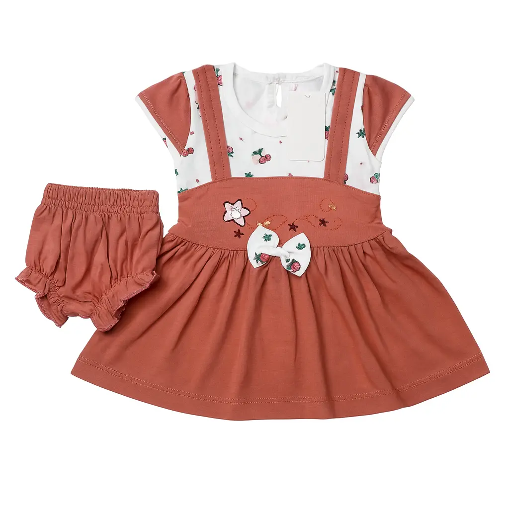 Newborn Baby Girl Frock Set with Inner
