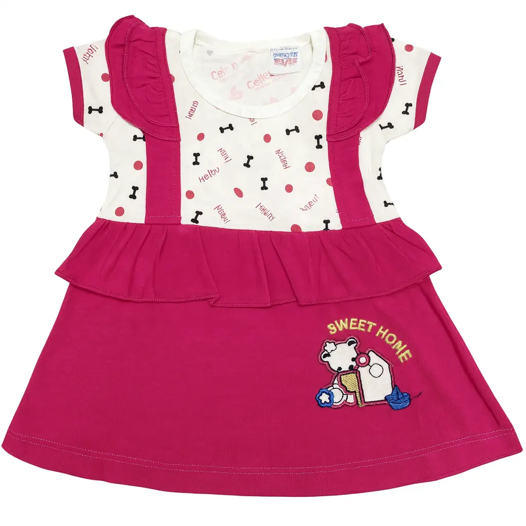 Newborn Baby Girl Frock Set with Inner .32