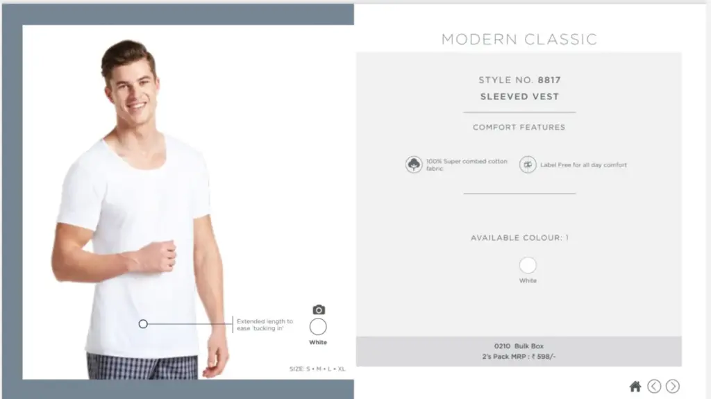 Jockey Sleeved Vest 8817 (2 pcs)