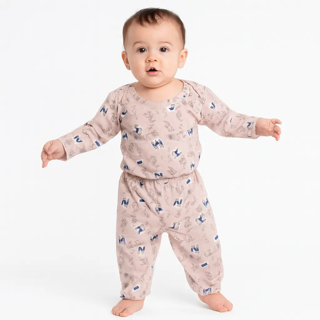 Baby Boy Printed Tracksuit (Newborn to 6 Months)