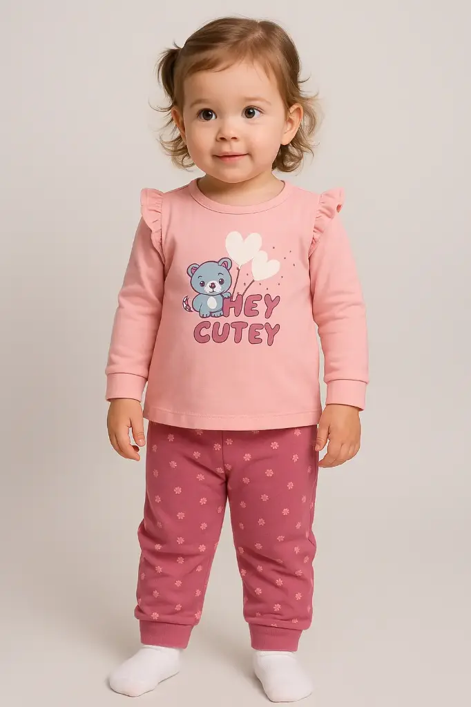 "2-Piece Toddler Pajama Set – Pink"
