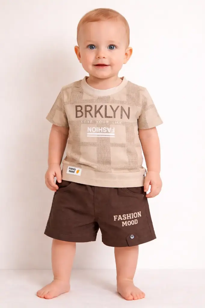 K26A017 Boy T-shirt jeans hs newborn to 6 months
