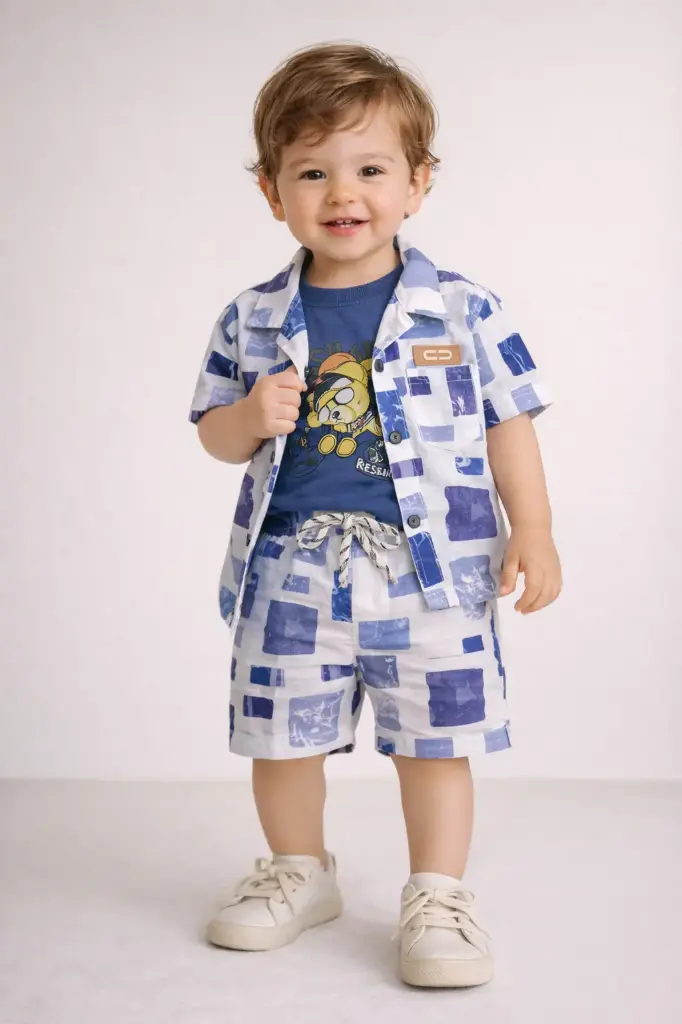 B cord set 3 pcs (Green, 16)